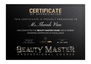 beauty master certificate