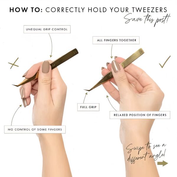 Correctly Hold Tweezers