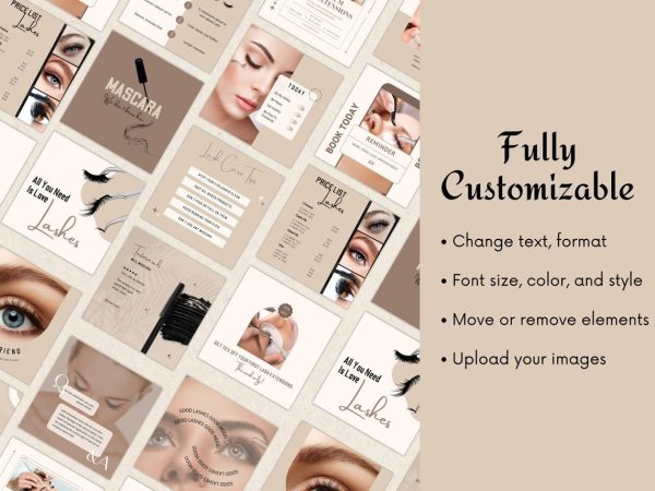 EN Brown Lash Tech Instagram Posts Social Media Content 1