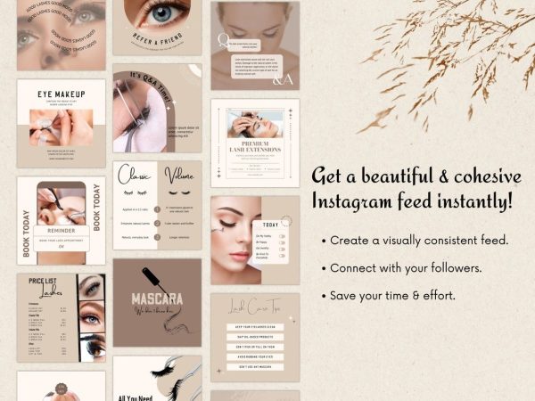 EN Brown Lash Tech Instagram Posts Social Media Content 2